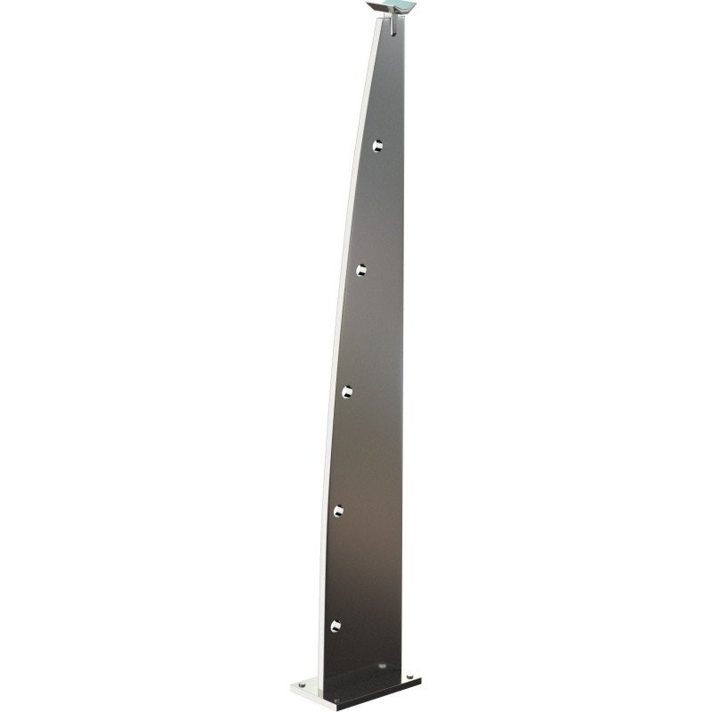 Poteau garde corps design longline