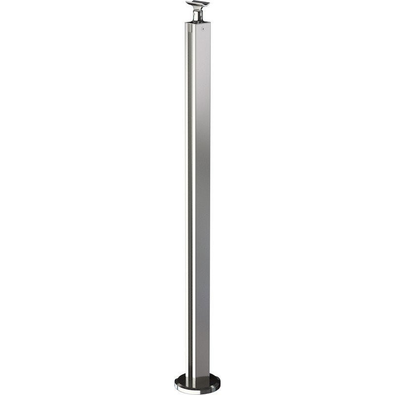Poteau Carré Fixation Horizontal