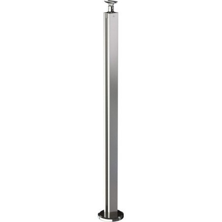 Poteau Carré Fixation Horizontal