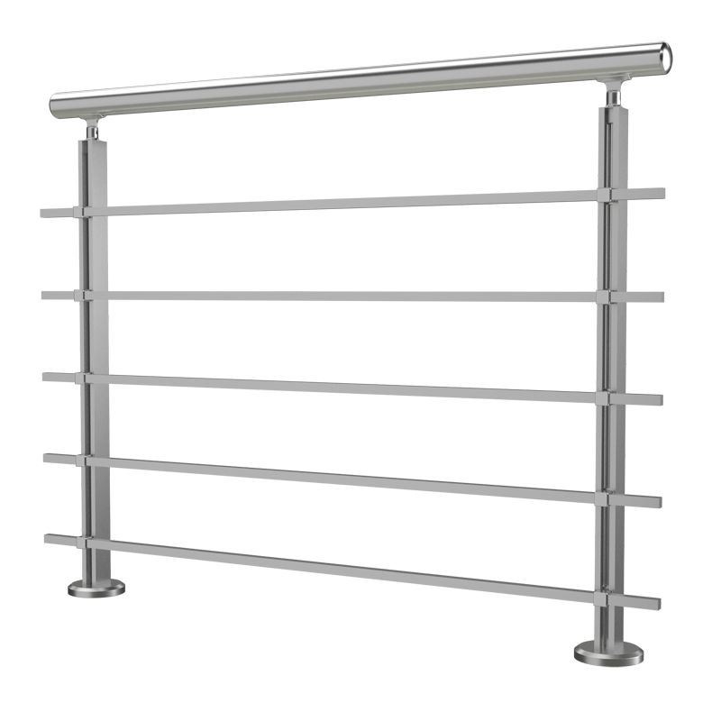 Garde corps aluminium à barres carrées