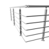 Garde corps Modulo barres carrées