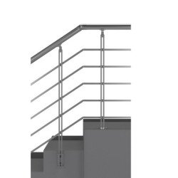 Garde corps Modulo barres carrées