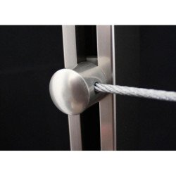 5 fixations Cable Inox
