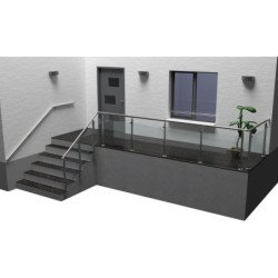 Garde corps Modulo verre