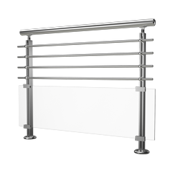 Garde corps verre et aluminium