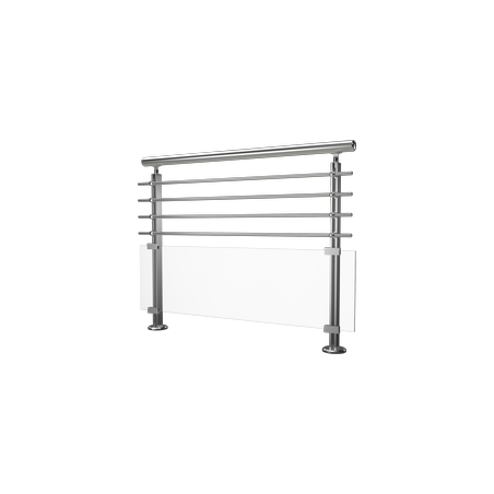 Garde corps verre et aluminium